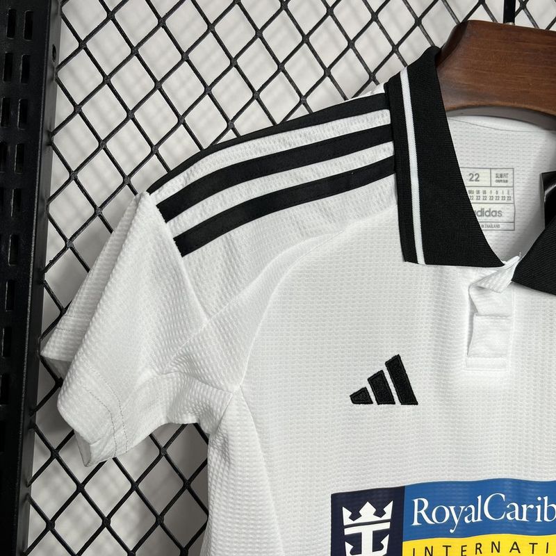 Conjunto Fulham Infantil l 24/25 - Branco Preto