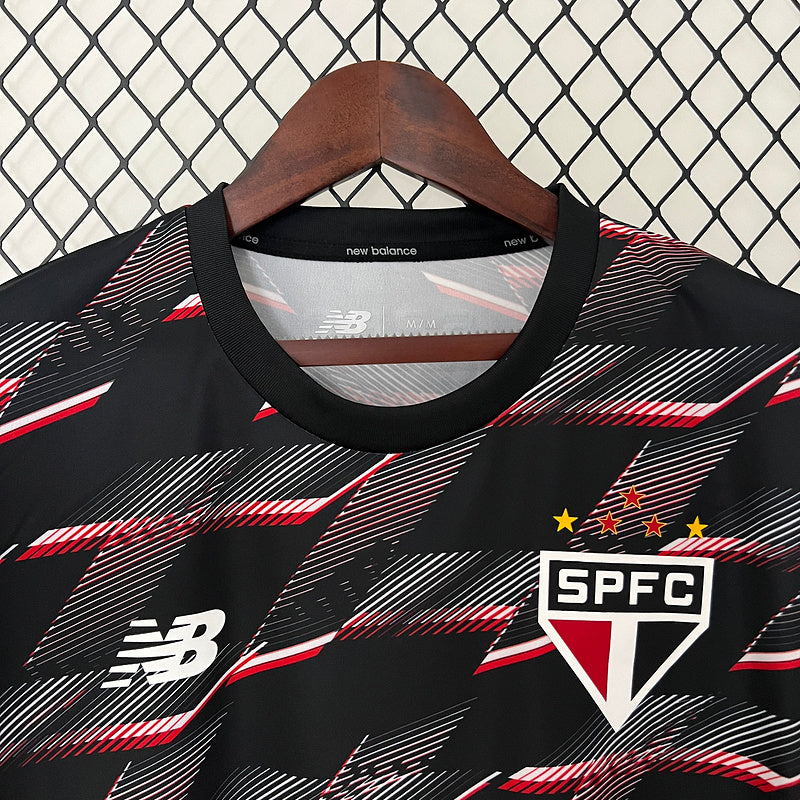 Camisa do São Paulo Pré Jogo 24/25 - Preto