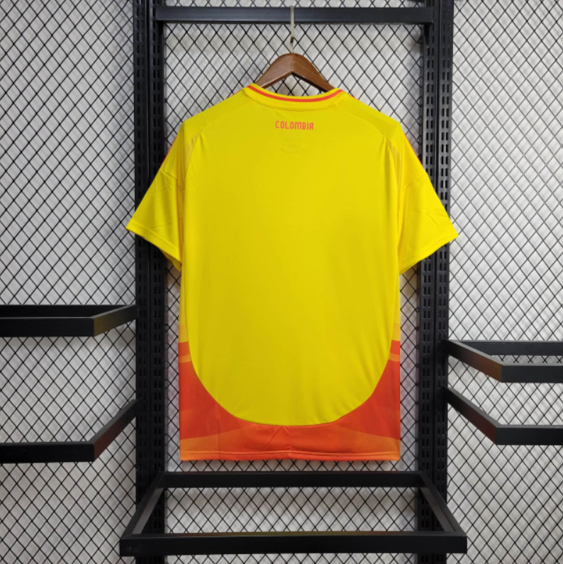 camisa-colombia-I-home-24-25-versão-torcedor-amarelo-laranja-adidas-drifit