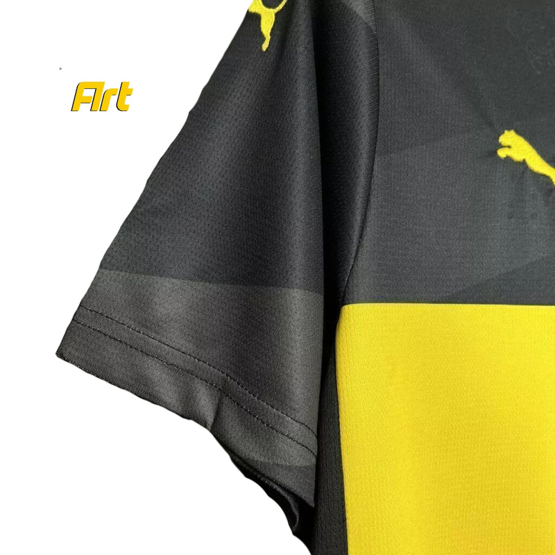 camisa-borussia-dortmund-away-II-24-25-versao-torcedor-bordado-puma-preto-amarelo