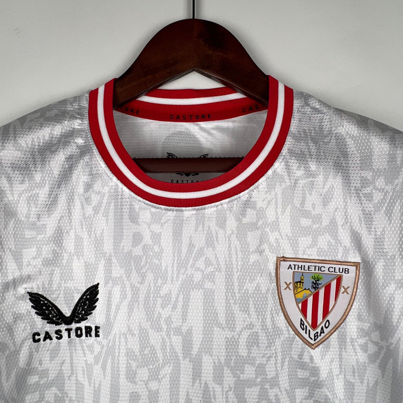 camisa-atletico-club-bilbao-away-23-24-branca-vermelho-castore-guruzeta