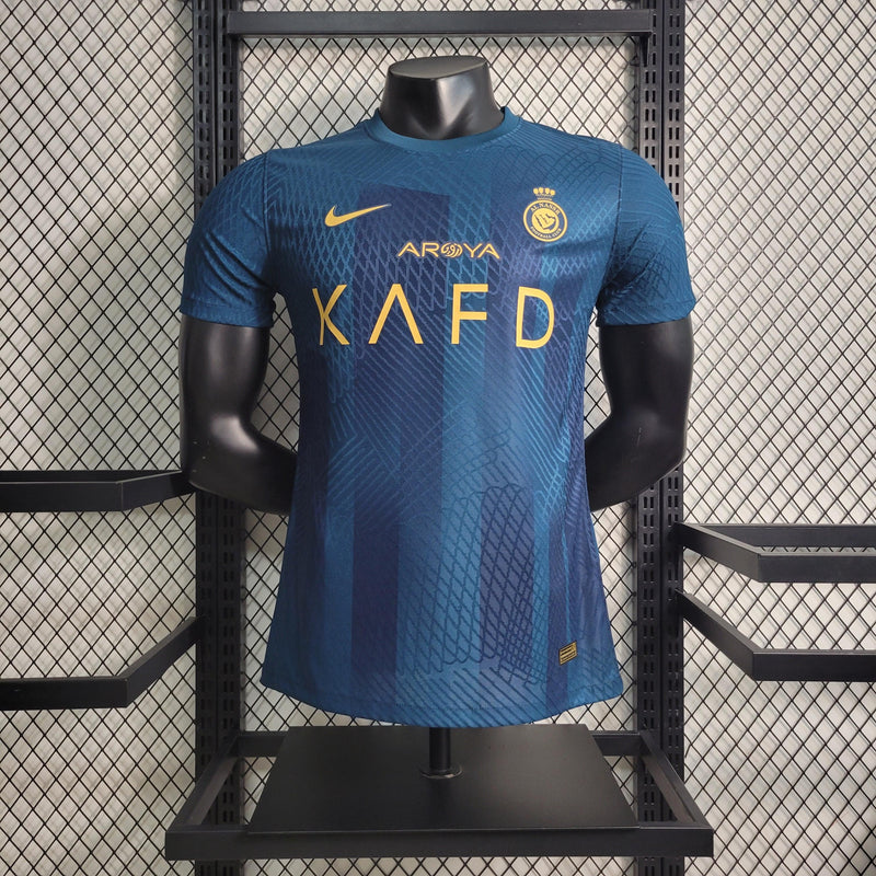 Camiseta Al Nassr FC Versão Jogador Azul Away 23/24