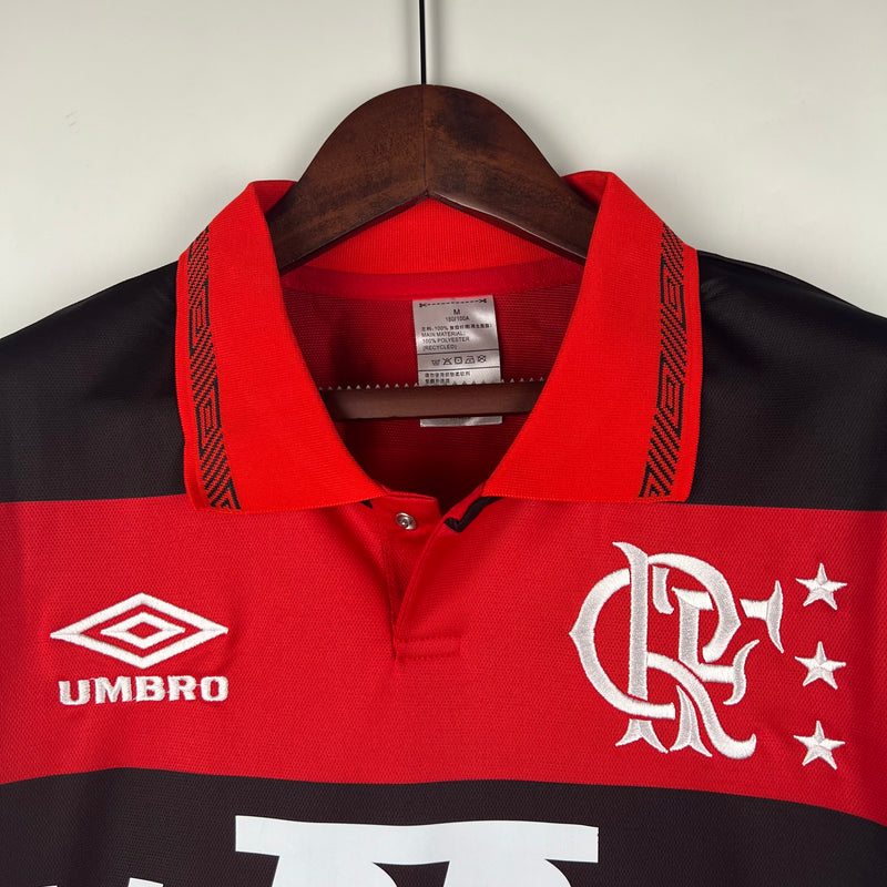 camisa-mengo-titular-retrô-I-1990-vermelho-preto-gola-polo-lubrax