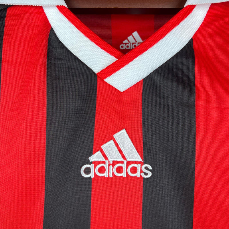 Camisa Retrô Milan Manga Longa Adidas Home 2009/10