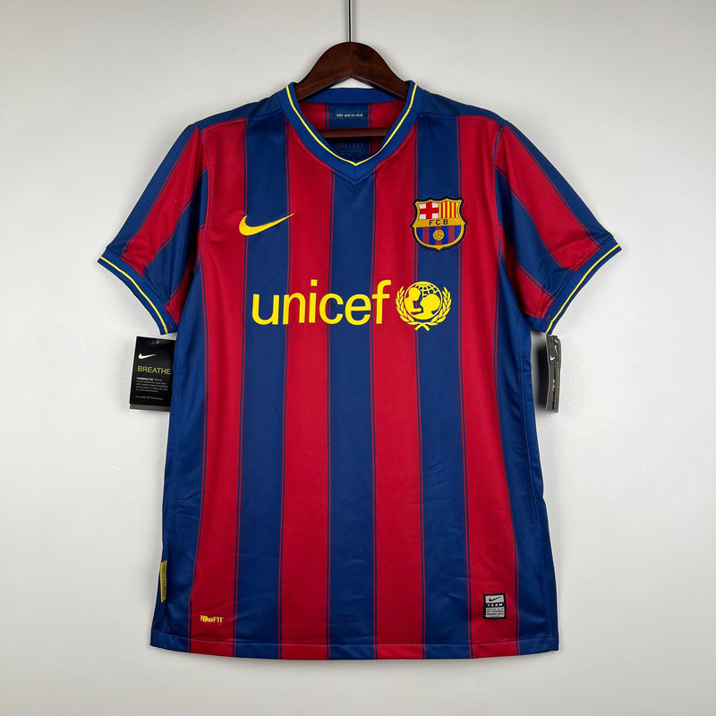 camisa-do-barcelona-2006-2007-retrô-grená-azul-gola-v-amarela-messi-xavi-iniesta-busquets-pique-uniforme-1-I-manga-curta