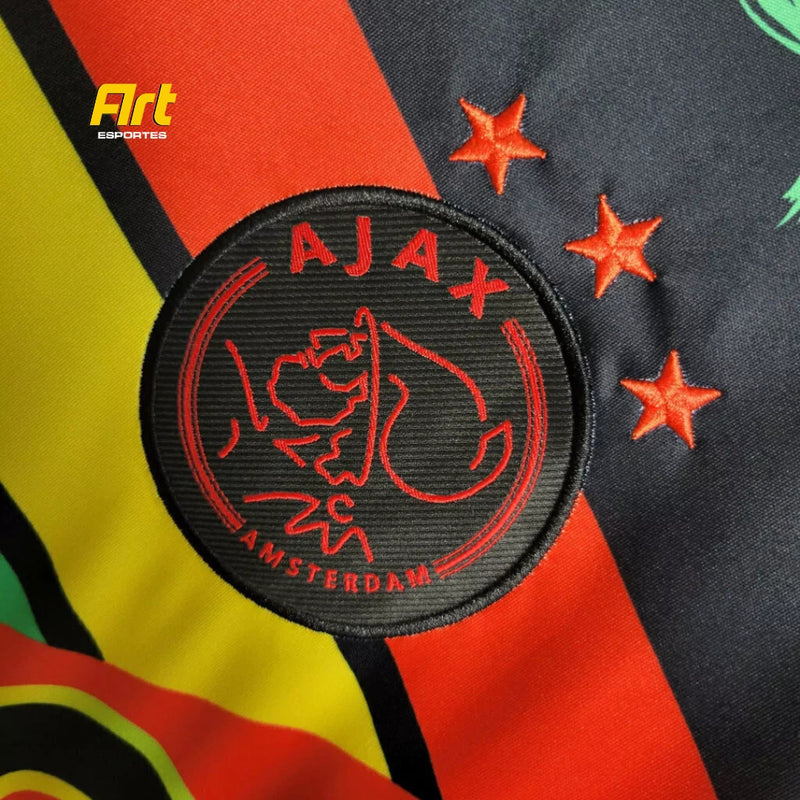 Camisa Ajax Edição Especial Bob Marley Lançamento Adidas 2023/24 - Versão Torcedor Concept