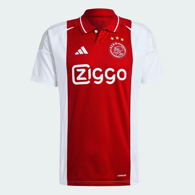 Camisa Ajax I Titular 24/25 Versão Torcedor Vermelho Branco Home