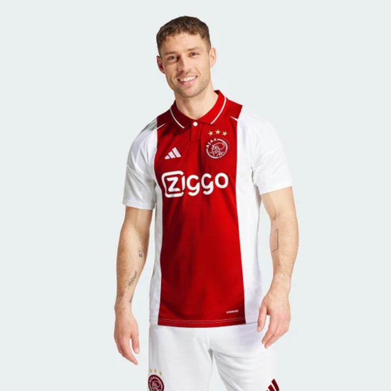 Camisa Ajax I Titular 24/25 Versão Torcedor Vermelho Branco Home