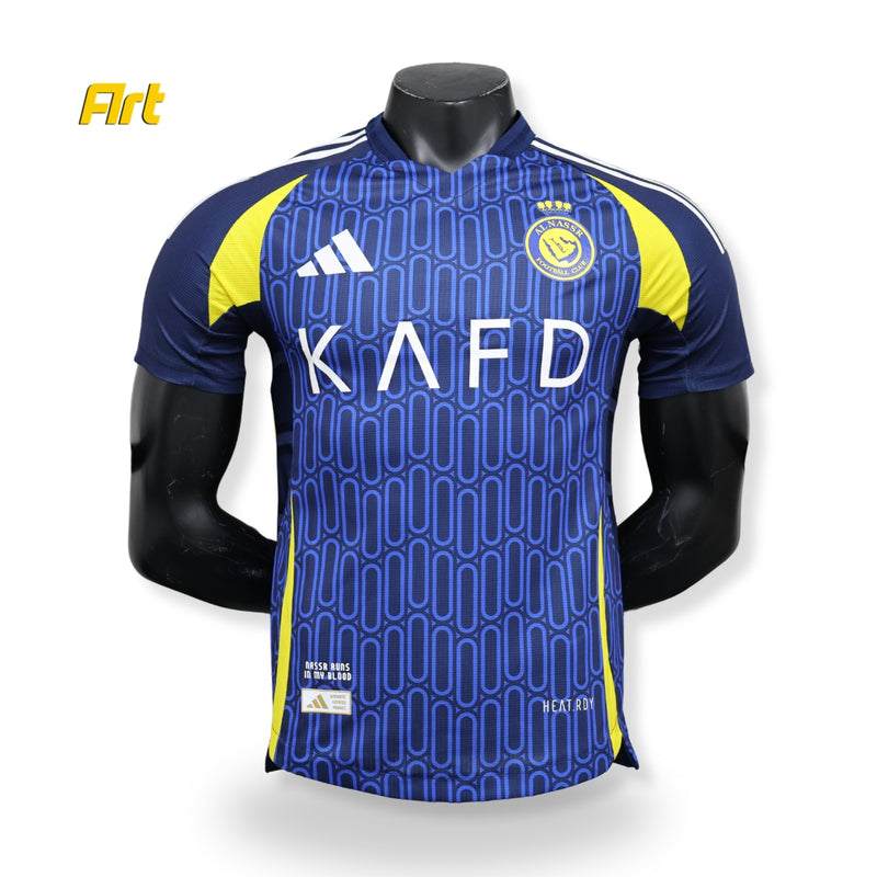 Camisa Al Nassr II Cristiano Ronaldo 24/25 Versão Jogador Azul