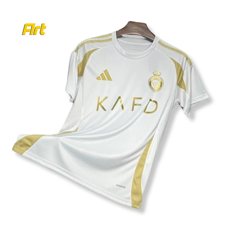 Camisa Al Nassr III Cristiano Ronaldo 24/25 Versão Torcedor Branco