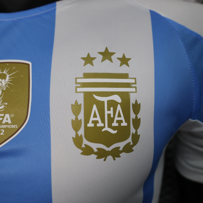 Camisa Argentina I Titular Adidas 24/25 Home - Versão Jogador Azul Branco - Seleção Argentina Messi