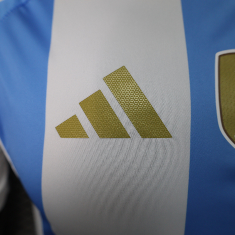 Camisa Argentina I Titular Adidas 24/25 Home - Versão Jogador Azul Branco - Seleção Argentina Messi