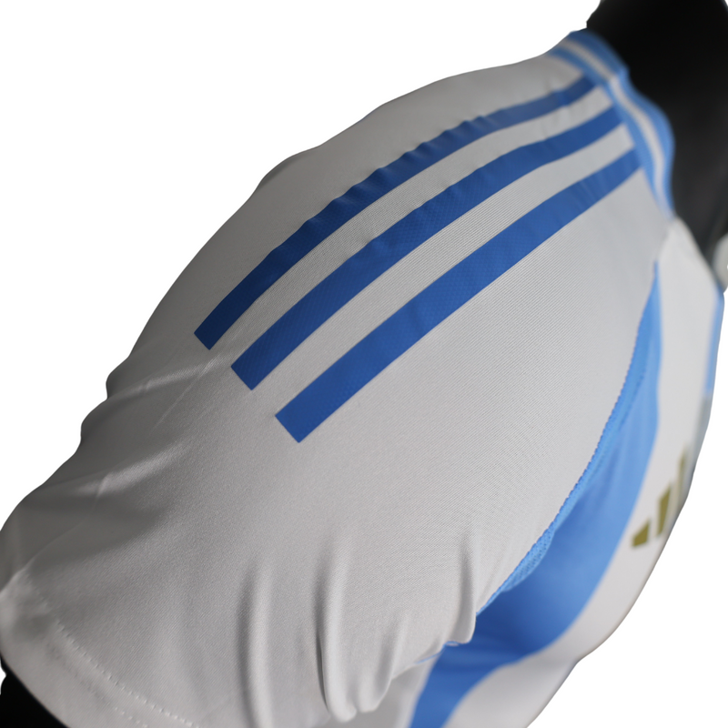 Camisa Argentina I Titular Adidas 24/25 Home - Versão Jogador Azul Branco - Seleção Argentina Messi