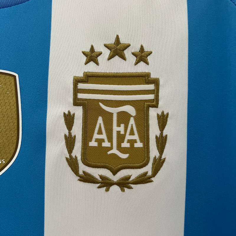 Camisa Argentina I Titular Adidas 24/25 Home - Versão Torcedor Azul Branco - Seleção Argentina Messi