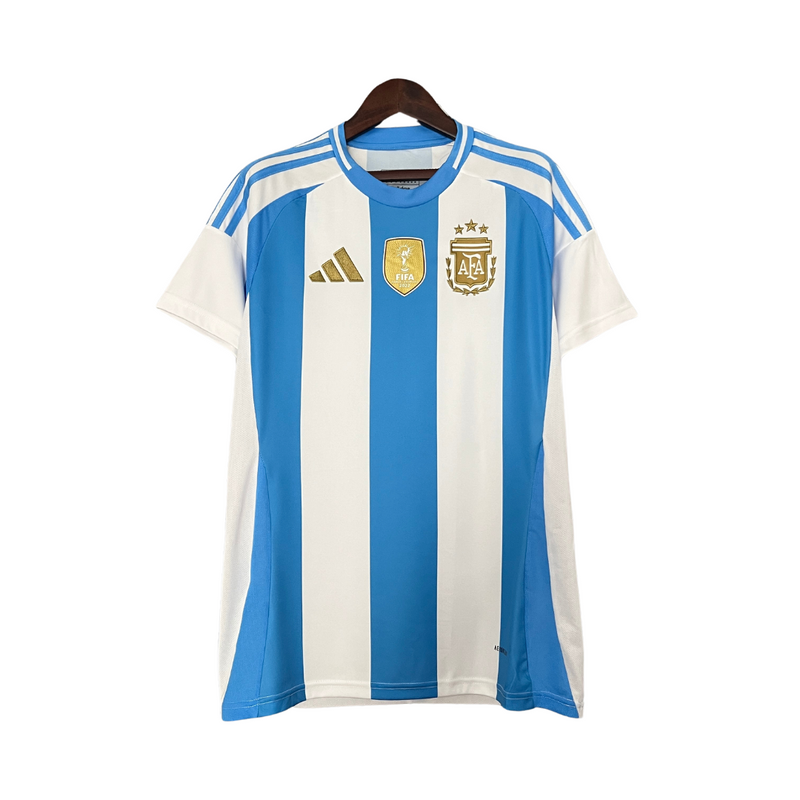 Camisa Argentina I Titular Adidas 24/25 Home - Versão Torcedor Azul Branco - Seleção Argentina Messi