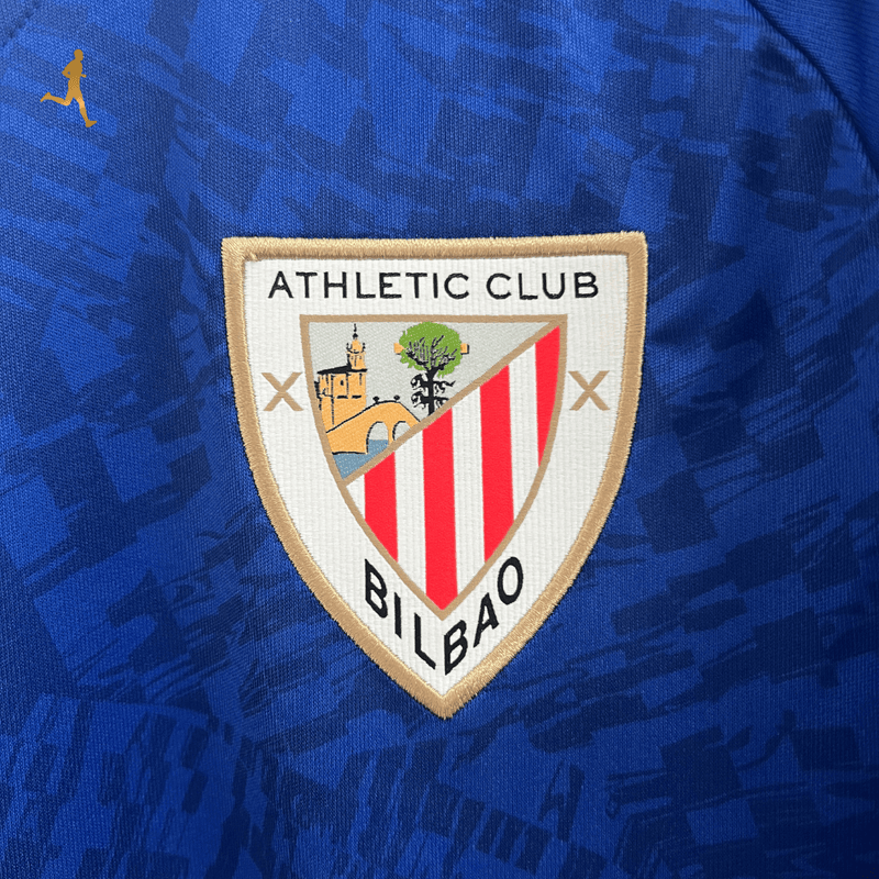 Camisa Atlético de Bilbao Away 2024/2025 - Versão Torcedor Azul, Branco, Vermelho