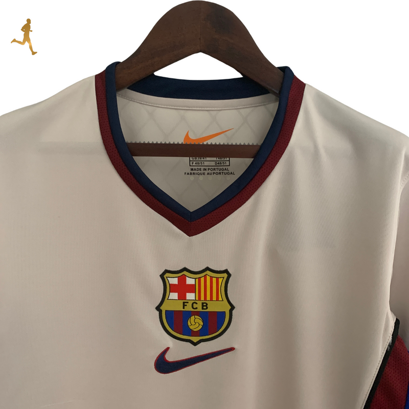 Camisa Barcelona II Reserva - Retrô Nike Away 1998/1999 - Gola V