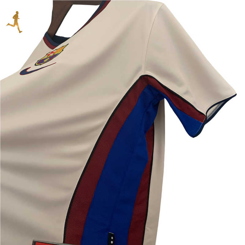 Camisa Barcelona II Reserva - Retrô Nike Away 1998/1999 - Gola V