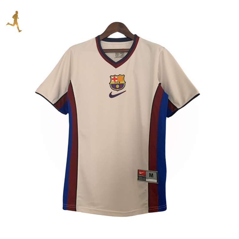 Camisa Barcelona II Reserva - Retrô Nike Away 1998/1999 - Gola V