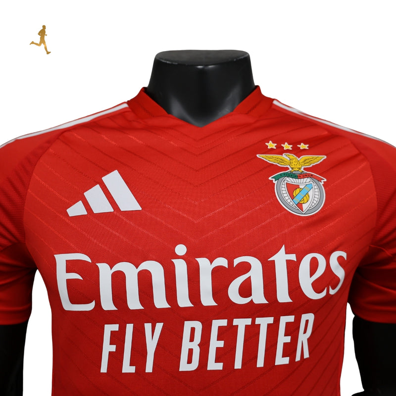 Camisa Benfica I Titular 24/25 Adidas - Versão Jogador 24/25 Vermelho e Branco Home