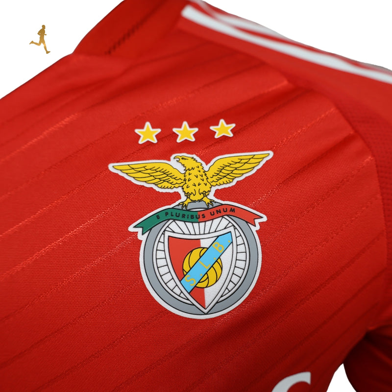 Camisa Benfica I Titular 24/25 Adidas - Versão Jogador 24/25 Vermelho e Branco Home