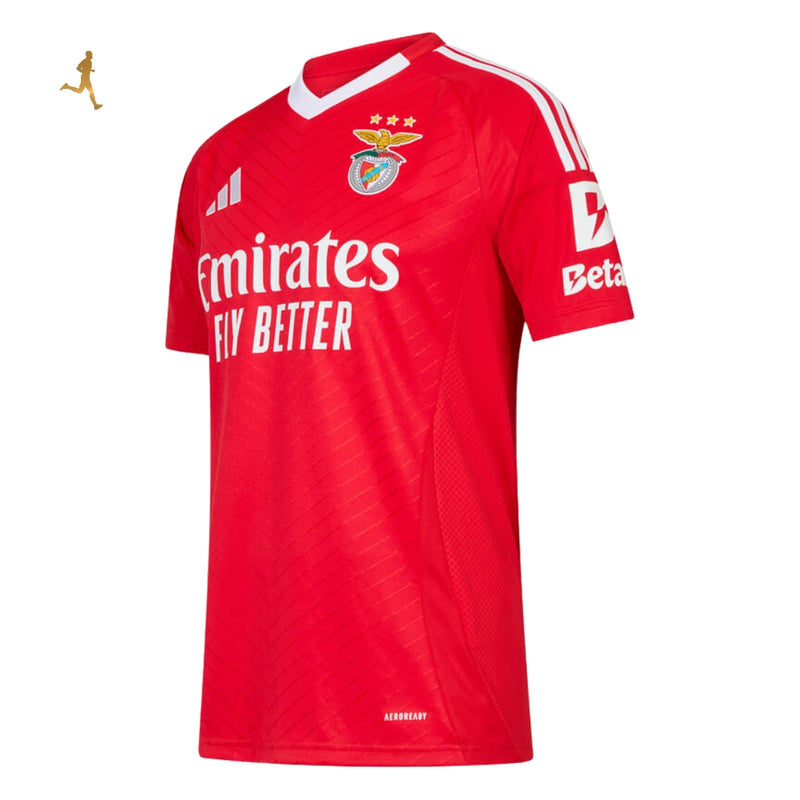 Camisa Benfica I Titular 24/25 Versão Torcedor Vermelho Branco Home