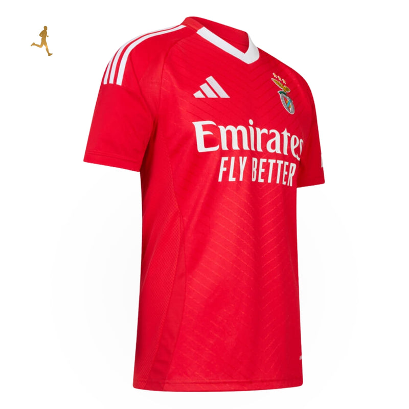 Camisa Benfica I Titular 24/25 Versão Torcedor Vermelho Branco Home