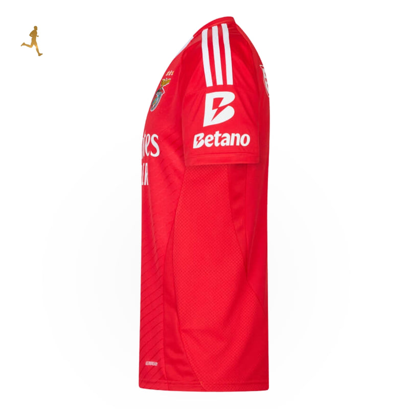 Camisa Benfica I Titular 24/25 Versão Torcedor Vermelho Branco Home