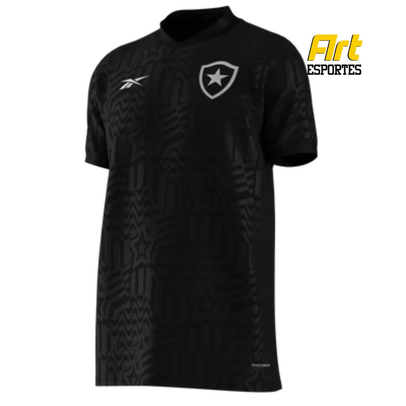 Camisa Botafogo II Masculina 23/2024 Reebok Versão Torcedor Preto Branco