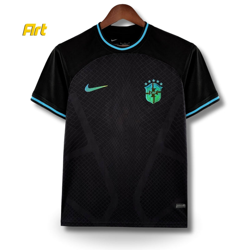 Camisa Brasil Concept Holográfico 2022 - Versão Torcedor Preto