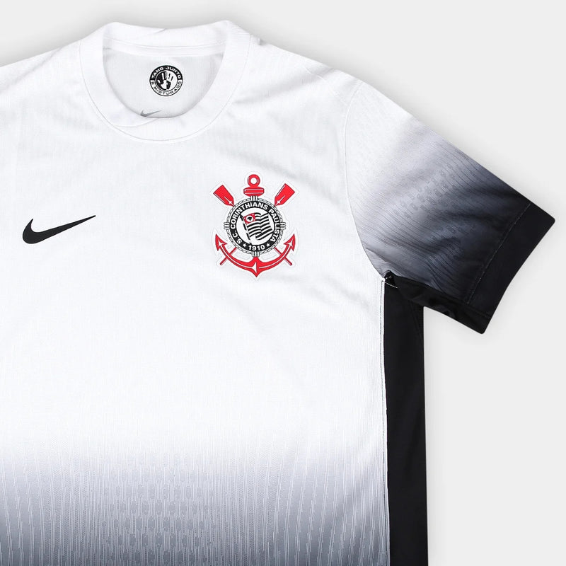 Camisa Corinthians I 24/25 Nike - Versão Jogador Branco Degradê