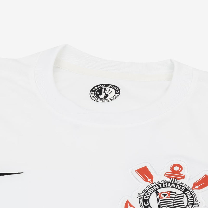 Camisa Corinthians I Masculina 24/2025 Nike Versão Torcedor Branco