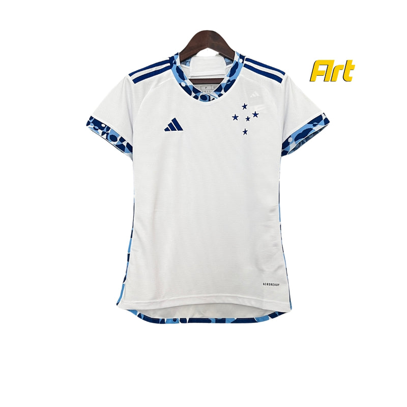 Camisa Cruzeiro II Feminino Adidas 24/25 - Versão Torcedor Branco