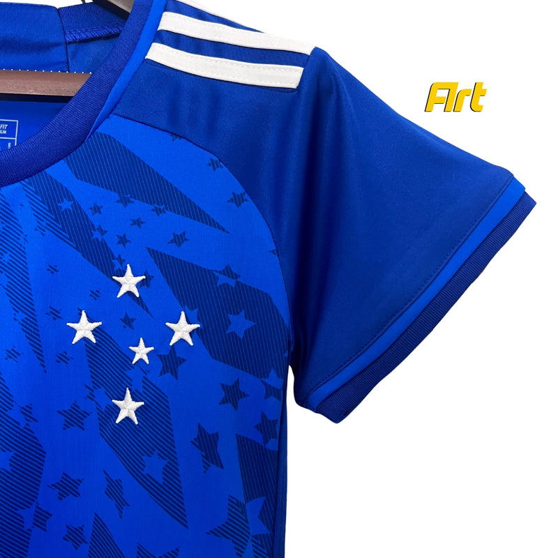 Camisa Cruzeiro I Feminino Adidas 24/25 - Versão Torcedor Azul