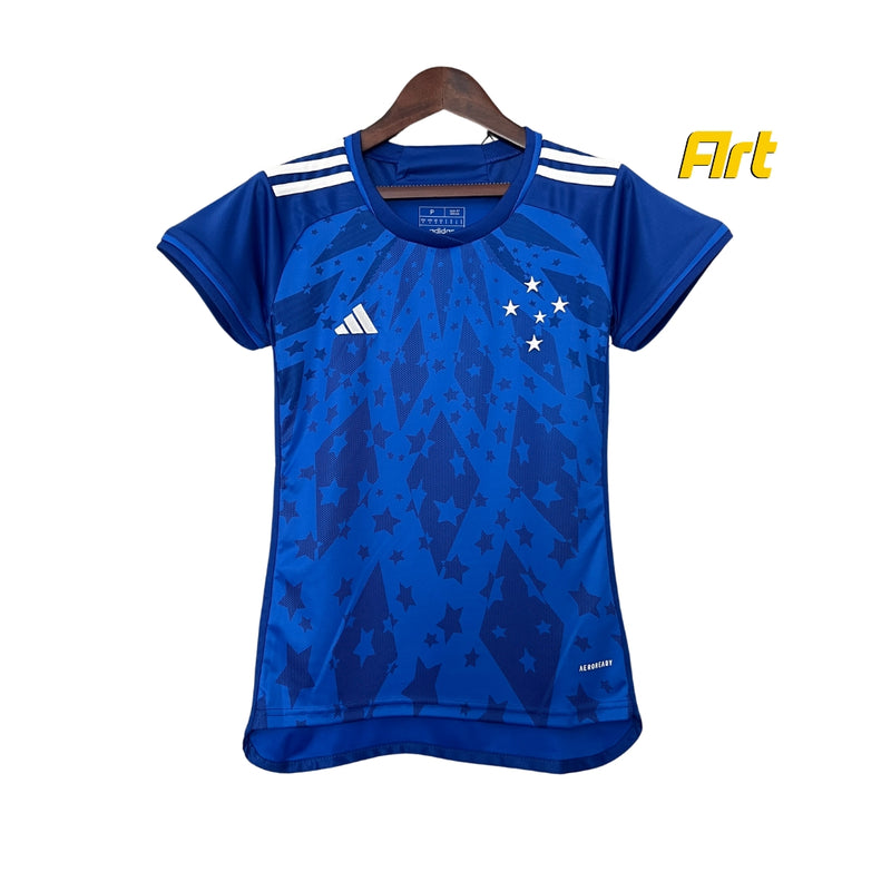 Camisa Cruzeiro I Feminino Adidas 24/25 - Versão Torcedor Azul