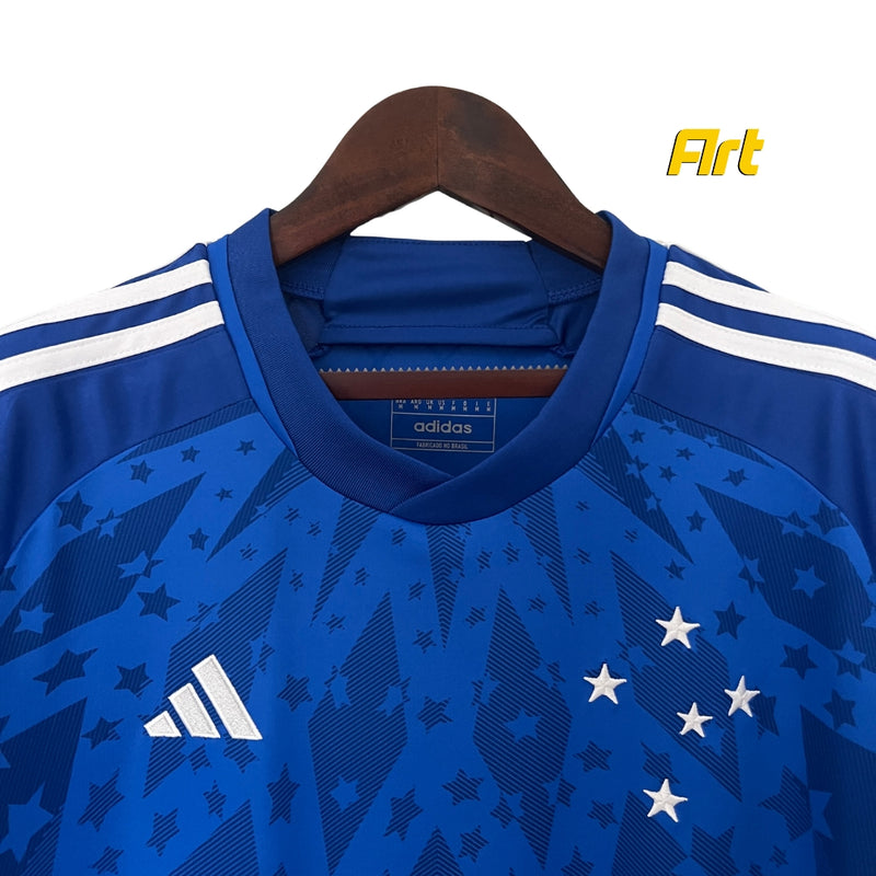 Camisa Cruzeiro I Masculina Adidas 24/25 - Versão Torcedor Azul