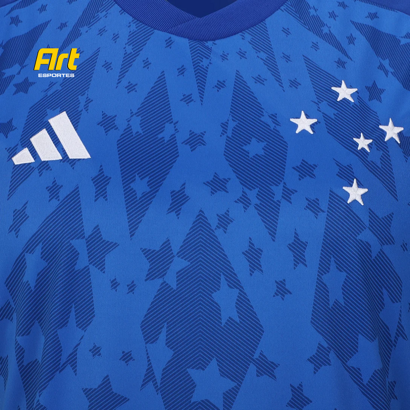 Camisa Cruzeiro I 24/25 - Gabi N° 9 - Torcedor Adidas Masculina - Azul Royal