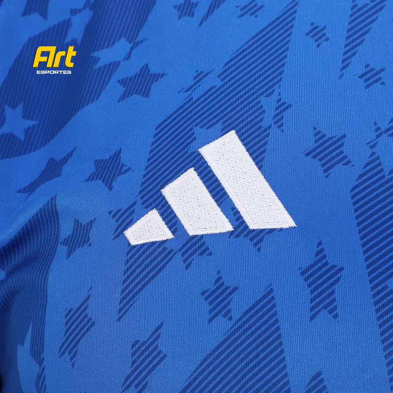 Camisa Cruzeiro I 24/25 - Gabi N° 9 - Torcedor Adidas Masculina - Azul Royal