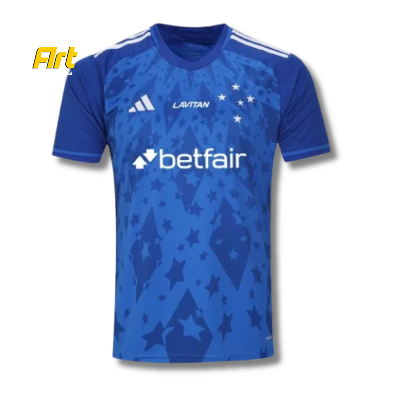 Camisa Cruzeiro I Masculina Adidas 24/25 - Versão Torcedor Azul