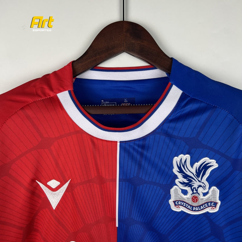 Camisa Crystal Palace I Macron Home 2023/24 - Versão Torcedor