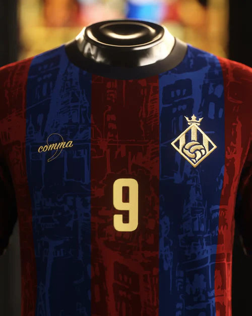 Camisa El Pistolero Suarez Barcelona 24/25 - ''Legends Of Barcelona'' Masculino Torcedor Grená