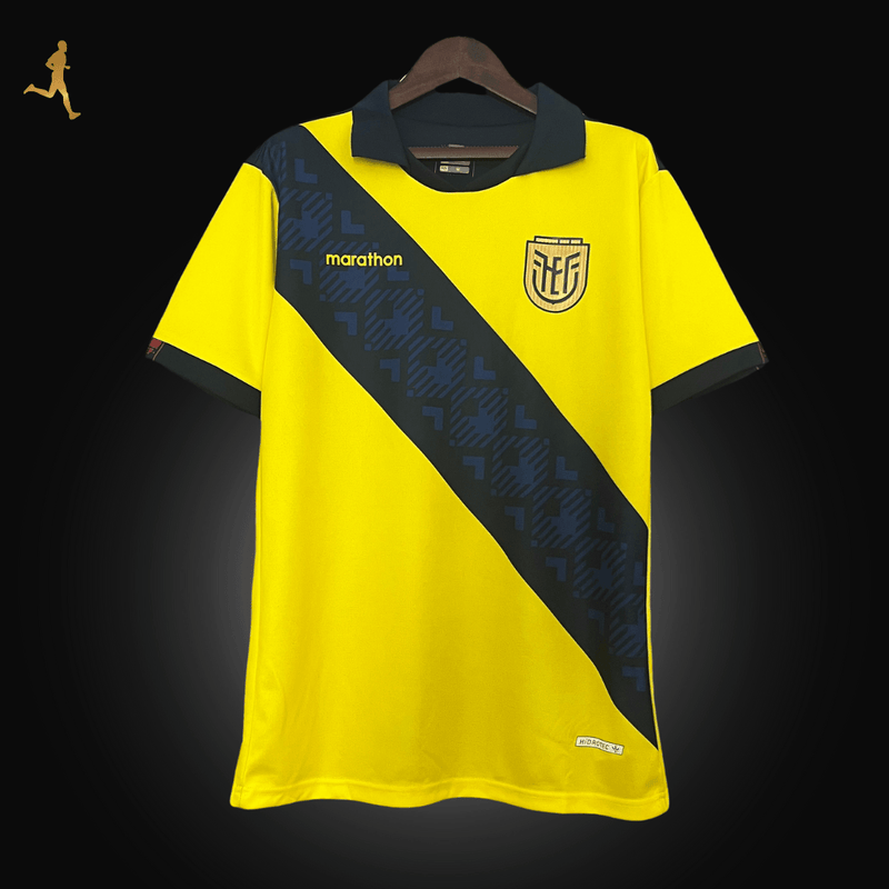 Camisa Titular Equador Home Marathon 2024/2025 - Versão Torcedor Amarela, Azul, Preto - Uniforme 1 Seleção Equador 24/25