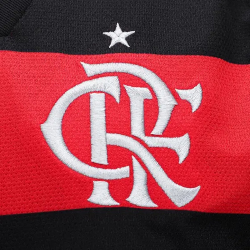 Camisa Flamengo I Masculina 24/2025 Adidas Versão Torcedor Vermelho Preto