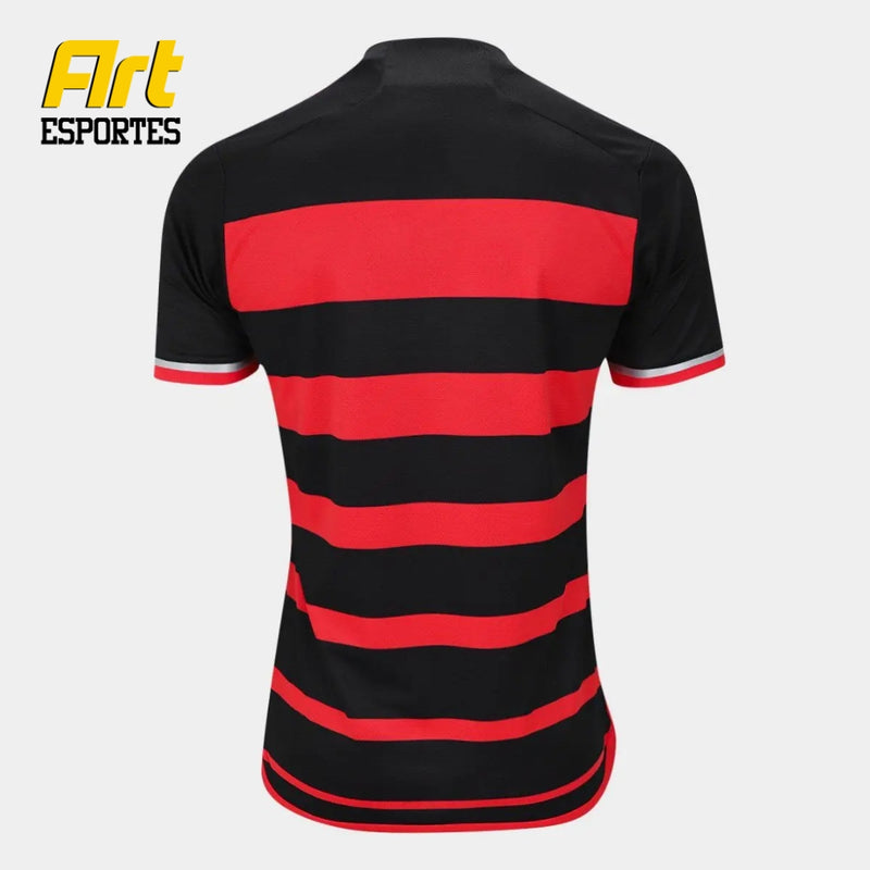 Camisa Flamengo I Masculina 24/2025 Adidas Versão Torcedor Vermelho Preto