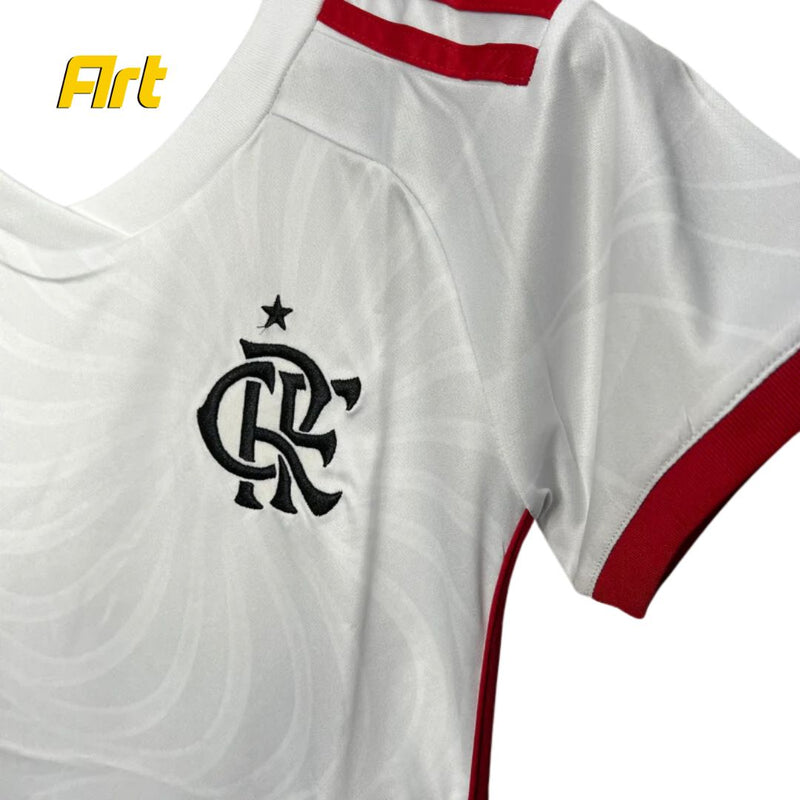 Camisa Flamengo II Away Feminina Adidas 24/25 - Versão Torcedor Branco