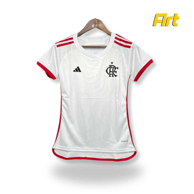 Camisa Flamengo II Away Feminina Adidas 24/25 - Versão Torcedor Branco