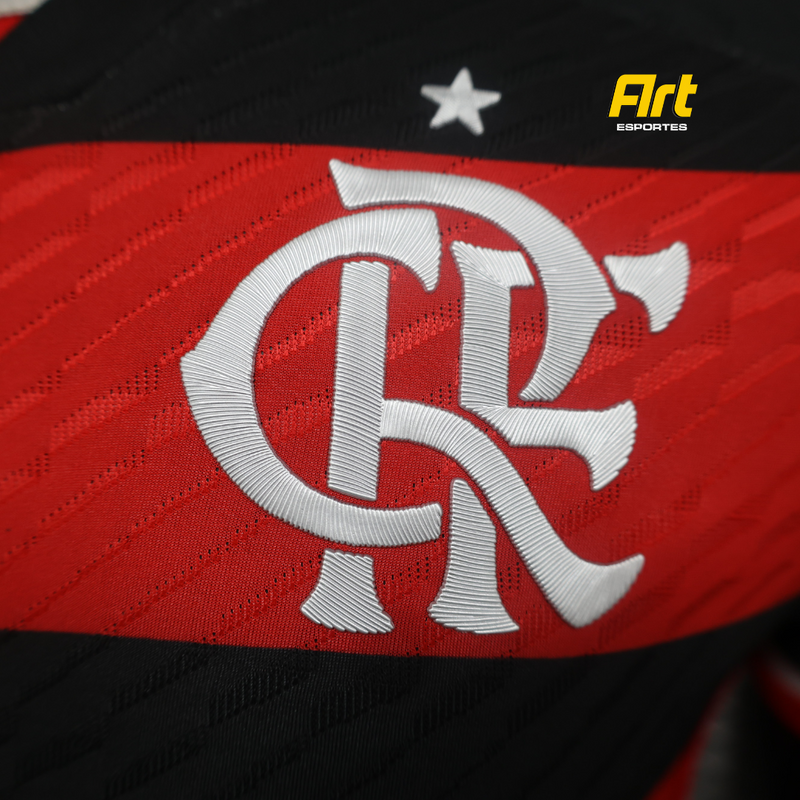 Camisa Flamengo I 24/25 Adidas - Versão Jogador Vermelho e Preto