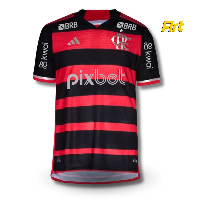 Camisa Flamengo I 24/25 Adidas - Versão Jogador Vermelho e Preto