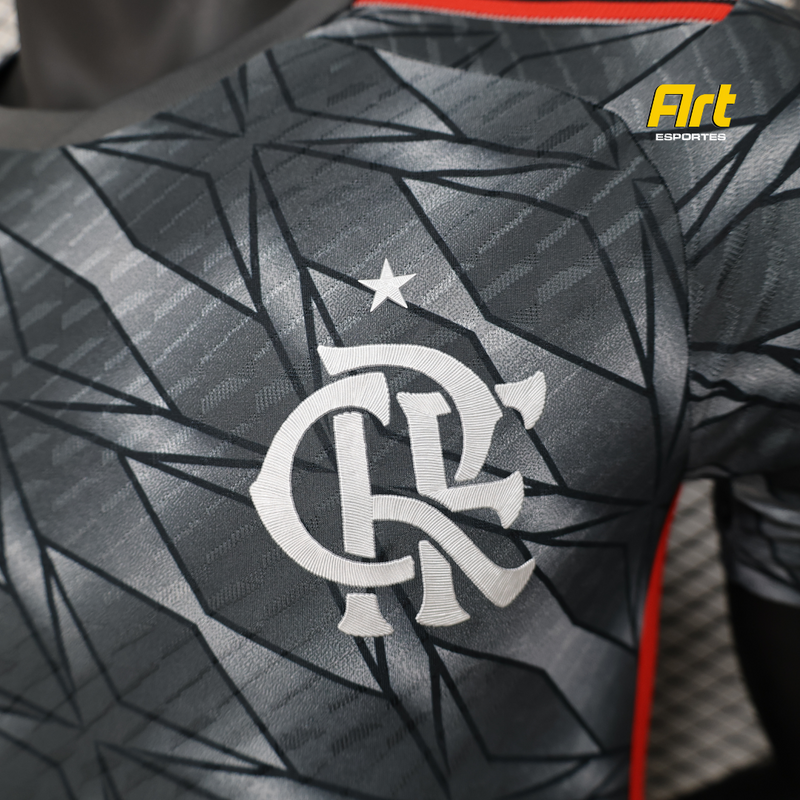 Camisa Flamengo III 24/25 Adidas - Versão Jogador Cinza