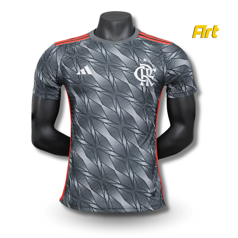 Camisa Flamengo III 24/25 Adidas - Versão Jogador Cinza